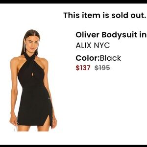 🖤ALIX NYC OLIVER BODY SUIT IN BLACK🖤